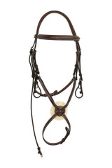 Huntley Equestrian Sedgwick Leather Padded Monocrown Figure 8 Bridle Huntley Equestrian