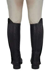 Grand Prix Elite Leather Kid's Half Chaps, Black Grand Prix