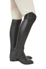 Grand Prix LC Italian Full Leather Half Chaps, Black Grand Prix