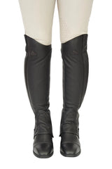 Grand Prix LC Italian Full Leather Half Chaps, Black Grand Prix
