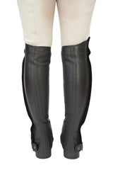 Grand Prix LC Italian Full Leather Half Chaps, Black Grand Prix