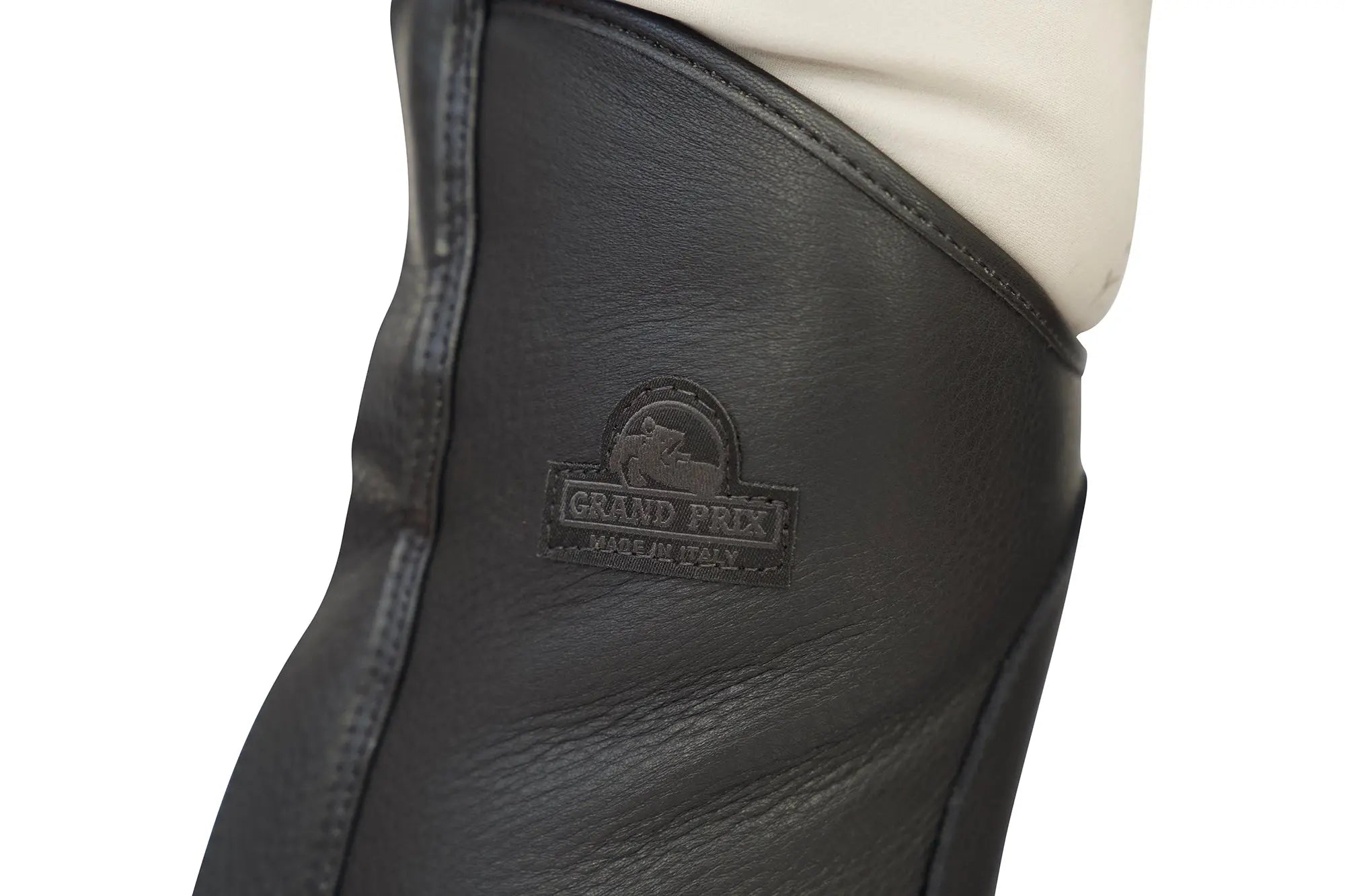 Grand Prix LC Italian Full Leather Half Chaps, Black Grand Prix