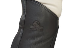 Grand Prix LC Italian Full Leather Half Chaps, Black Grand Prix