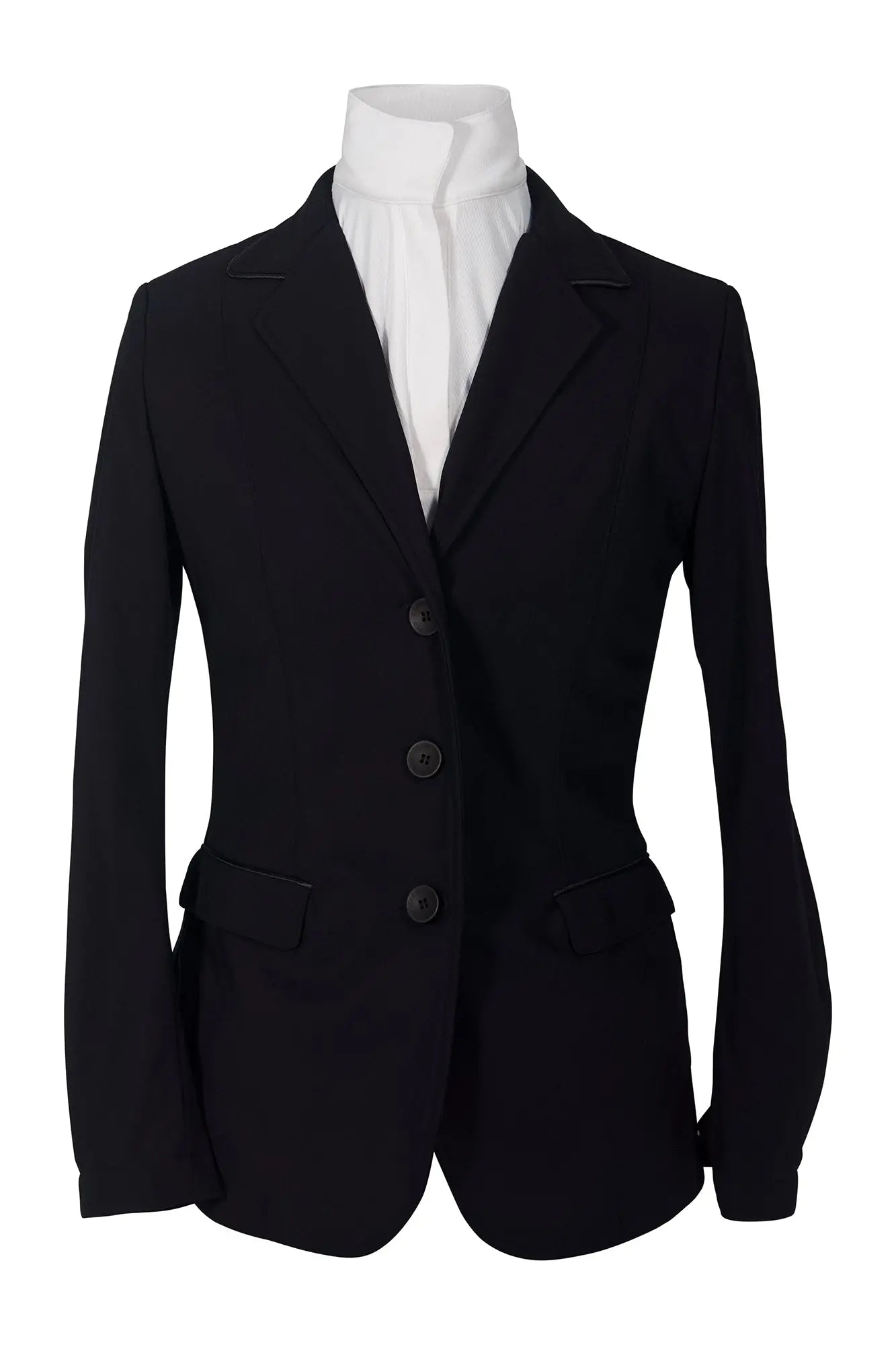 Grand Prix Saltare Dolce 3 Button Riding Show Jacket, Black Grand Prix