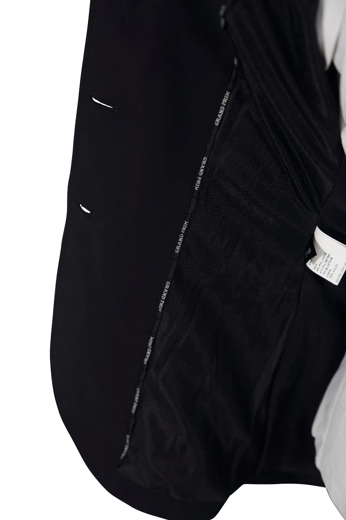 Grand Prix Saltare Dolce 3 Button Riding Show Jacket, Black Grand Prix