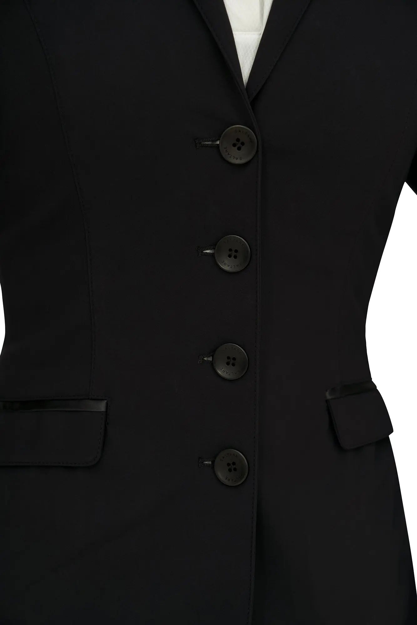 Grand Prix Saltare Dolce 4 Button Riding Jacket, Black Grand Prix