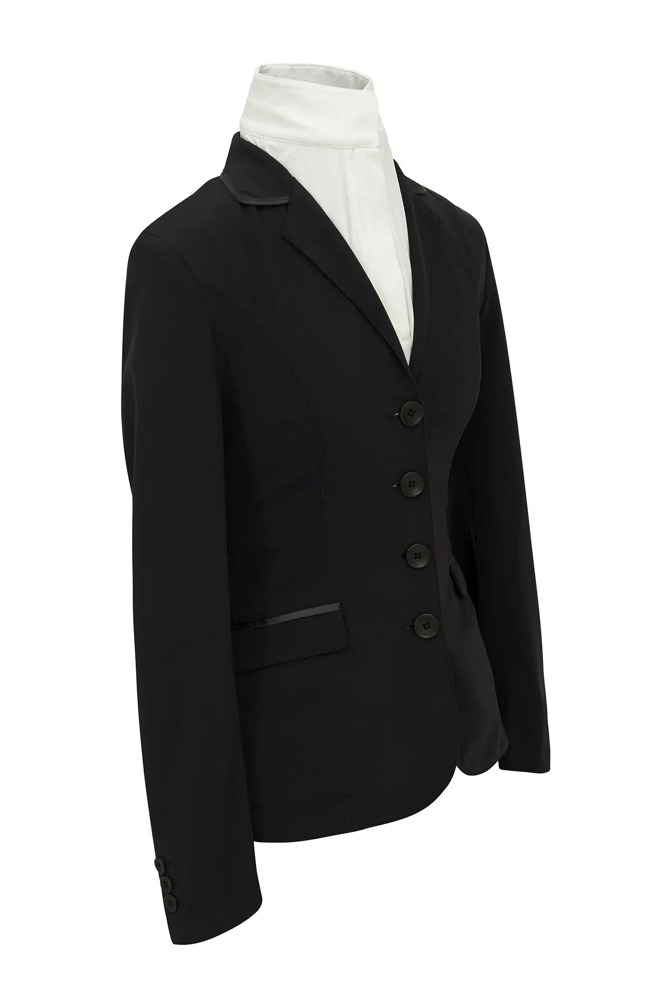 Grand Prix Saltare Dolce 4 Button Riding Jacket, Black Grand Prix