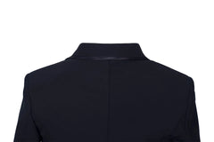 Grand Prix Saltare Dolce 4 Button Riding Show Jacket, Navy Grand Prix