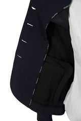 Grand Prix Saltare Dolce 4 Button Riding Show Jacket, Navy Grand Prix