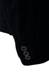 Grand Prix Saltare Premio 4 Button Riding Show Coat, Black with Moss Green Grand Prix