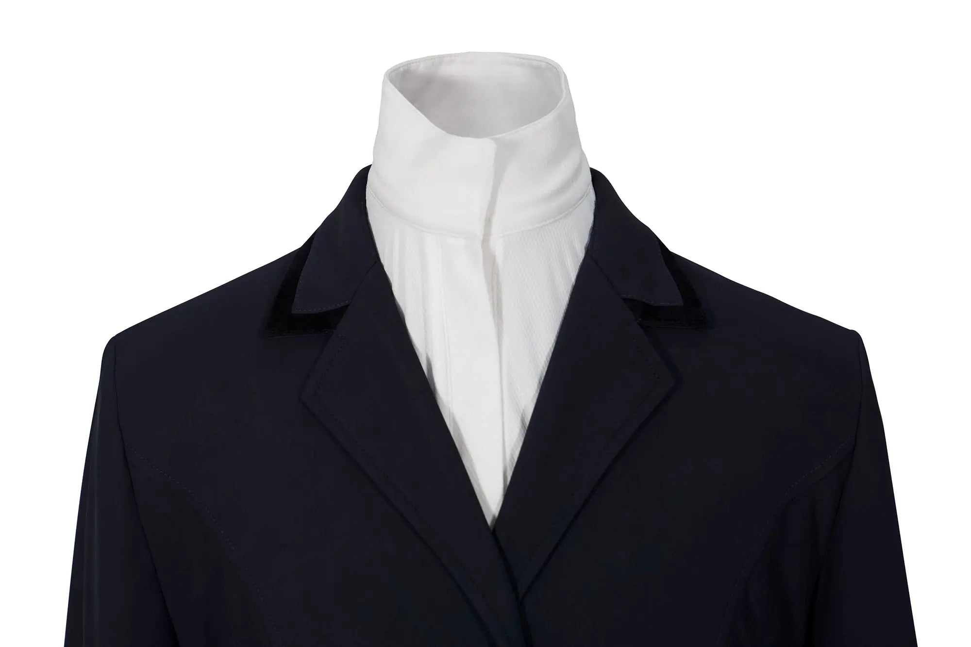 Grand Prix Saltare Premio Riding Show Coat, Navy with Black Huntley Equestrian