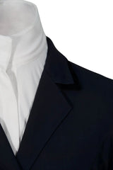 Grand Prix Saltare Premio Riding Show Coat, Navy with Black Huntley Equestrian