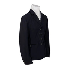 Grand Prix Saltare Premio Riding Show Coat, Navy with Black Huntley Equestrian