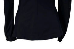 Grand Prix Saltare Premio Riding Show Coat, Navy with Black Huntley Equestrian