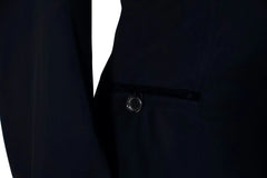Grand Prix Saltare Premio Riding Show Coat, Navy with Navy Huntley Equestrian