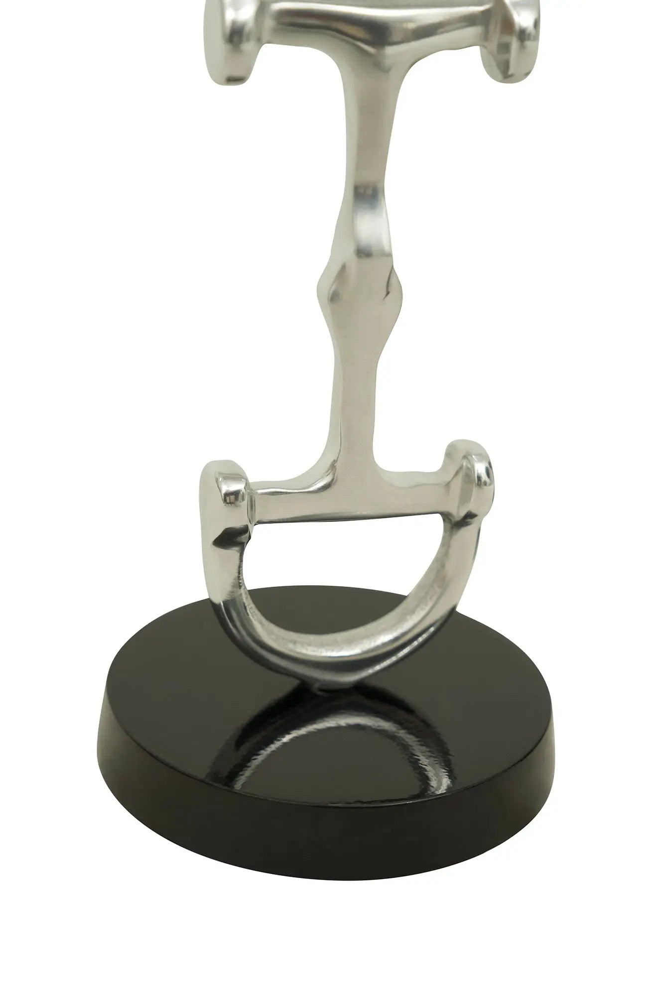 Huntley D Bit Candle Sticks, Pair in Aluminum Silver Finish Huntley Equestrian