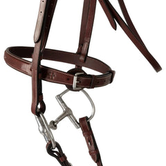 Huntley Equestrian Fancy Stitched Schooling Hunter Bridle with Reins Huntley Equestrian