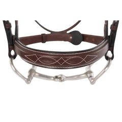 Huntley Equestrian Sedgwick Fancy Stitched Square Raised Hunter Horse Bridle with Reins Huntley Equestrian
