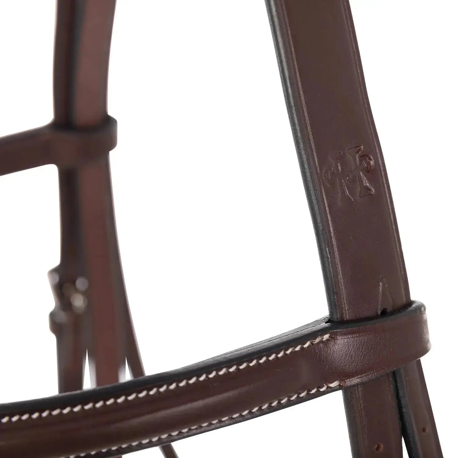 Huntley Equestrian Sedgwick Fancy Stitched Square Raised Hunter Horse Bridle with Reins Huntley Equestrian