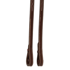 Huntley Equestrian Sedgwick Fancy Stitched Square Raised Laced Reins - Huntley Equestrian