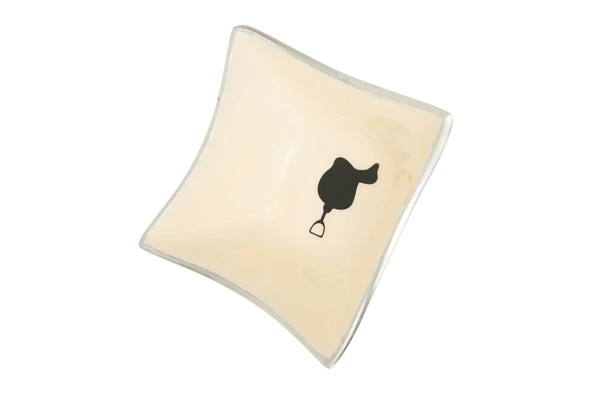 Huntley Equestrian Square Shaped Bowl with Saddle, White Huntley Equestrian