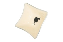 Huntley Equestrian Square Shaped Bowl with Saddle, White Huntley Equestrian