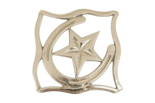 Huntley Equestrian Star with Horse shoe Silver Square Trivet Huntley Equestrian