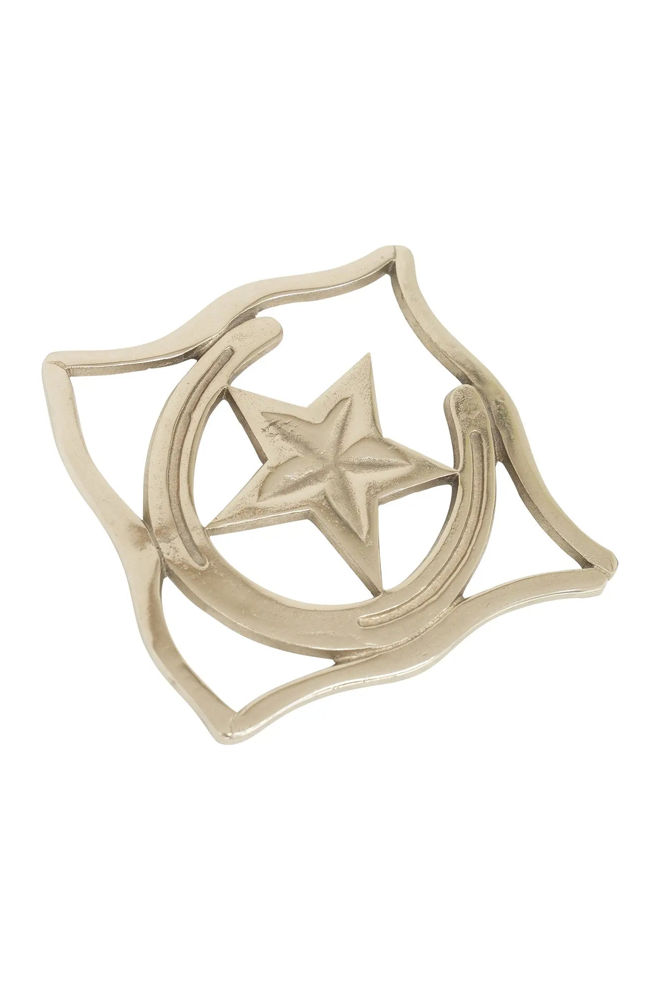 Huntley Equestrian Star with Horse shoe Silver Square Trivet Huntley Equestrian