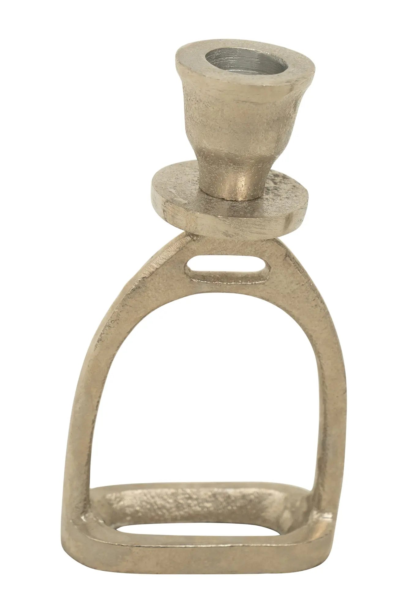 Huntley Equestrian Stirrup Candle Stick Holders, Silver set of 2 Huntley Equestrian