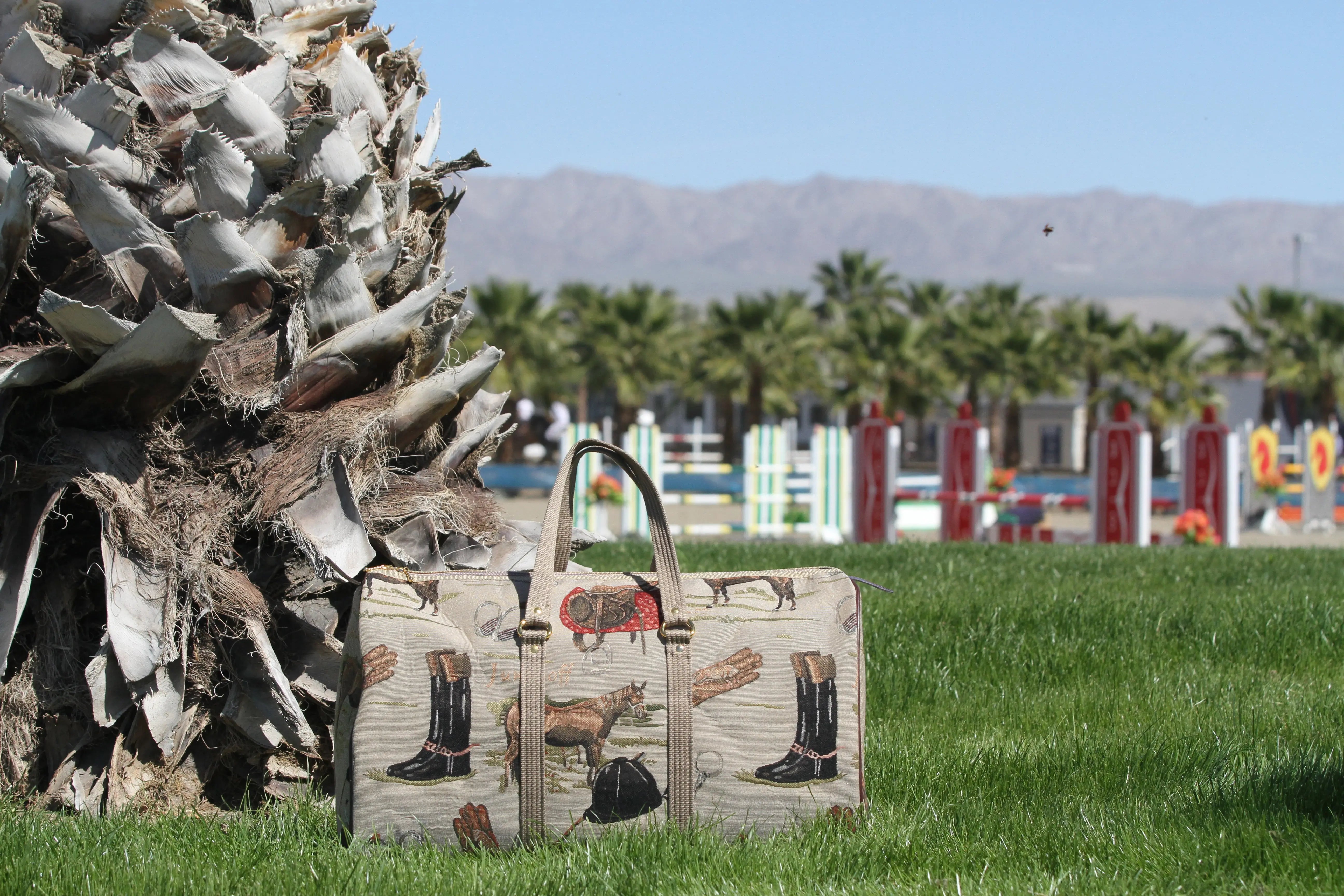 Huntley Equestrian Tapestry Duffle Bag-English Design - Huntley Equestrian