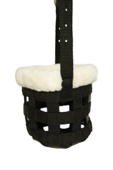 Huntley Fleece Padded Nylon Grazing Muzzle, Black Huntley Equestrian