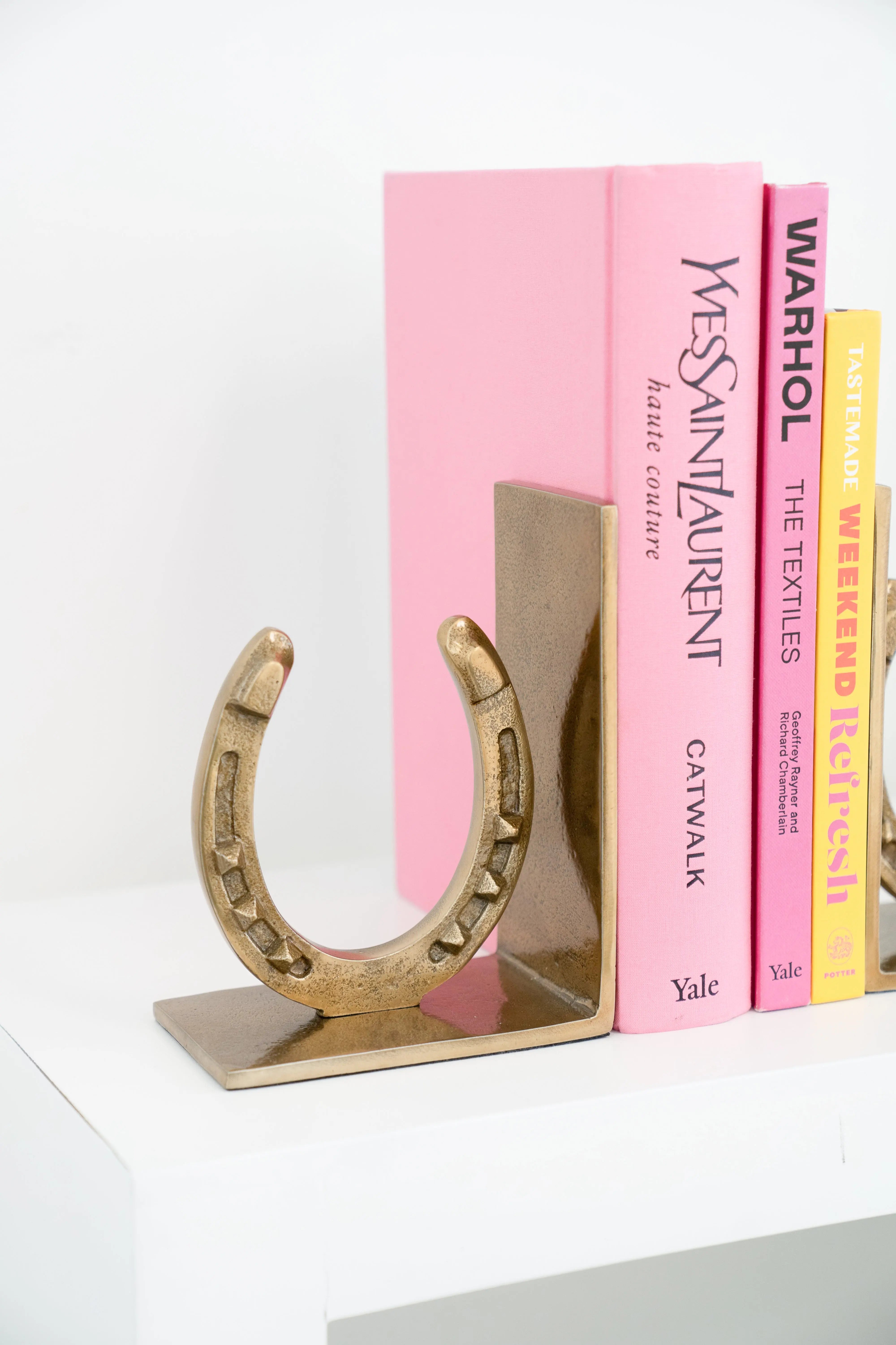 Huntley Horse shoe Bookends, Pair, Brass Antique Finish Huntley Equestrian