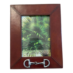 Huntley Leather Frame with Silver Horse Bit Huntley Equestrian