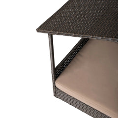 Huntley Pet Rattan Wicker Indoor Outdoor Cabana Raised Pet Bed - Huntley Equestrian