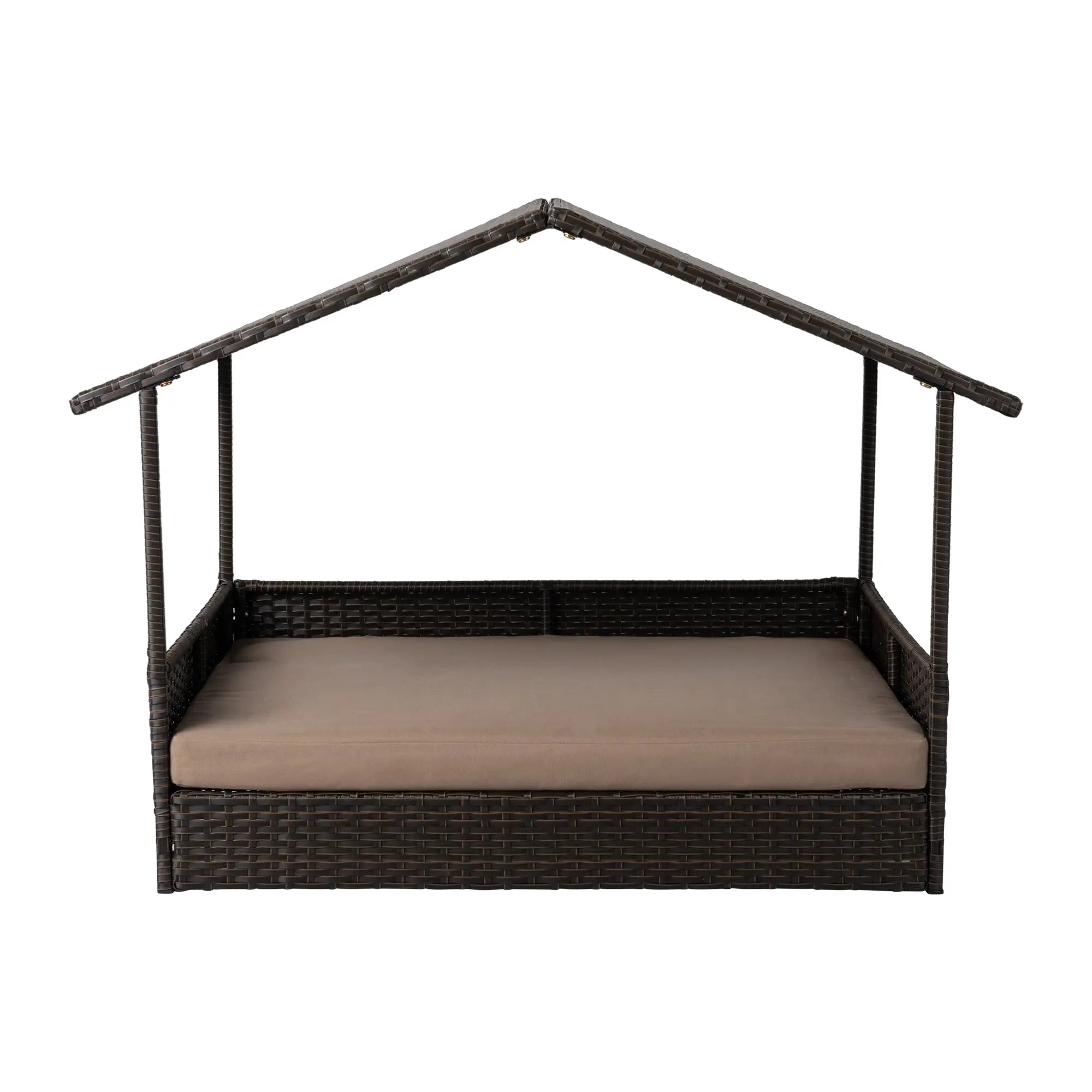 Huntley Pet Rattan Wicker Indoor Outdoor Cabana Raised Pet Bed - Huntley Equestrian
