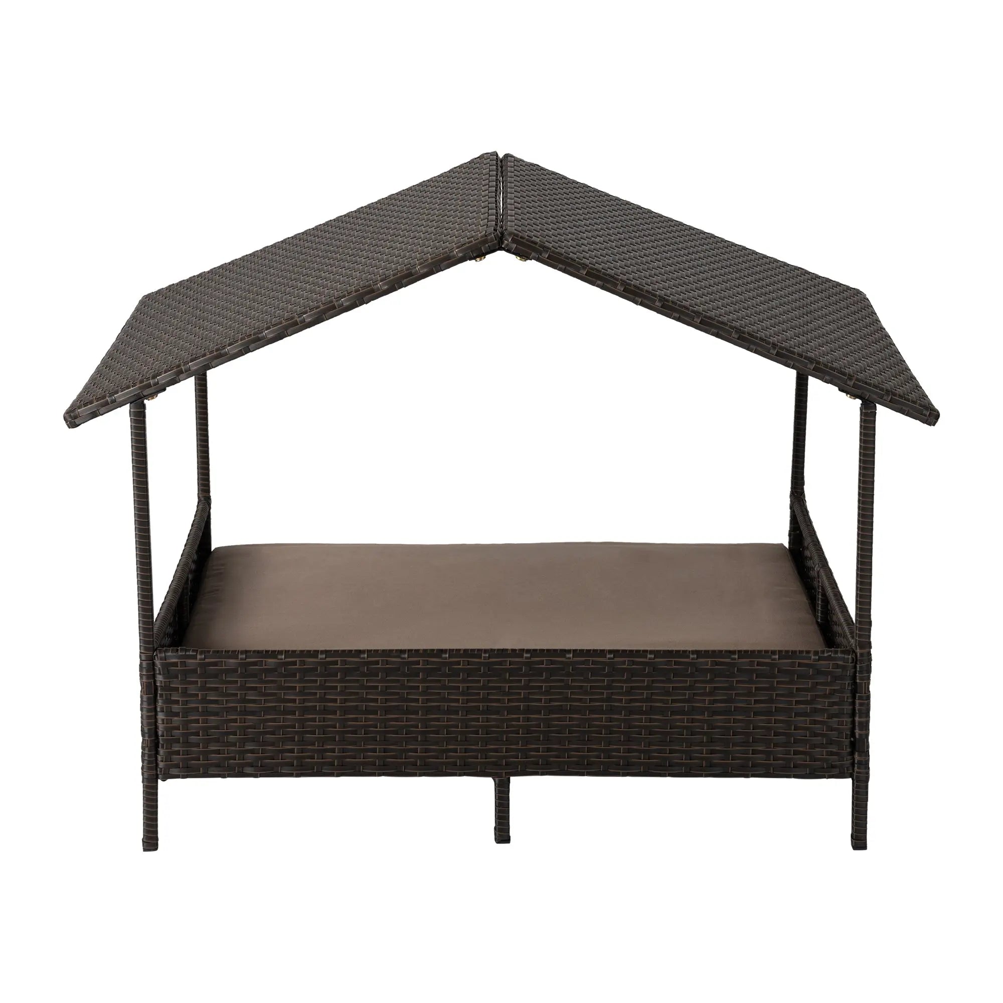Huntley Pet Rattan Wicker Indoor Outdoor Cabana Raised Pet Bed - Huntley Equestrian