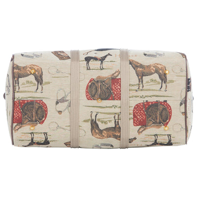 Huntley Equestrian Tapestry Duffle Bag-English Design