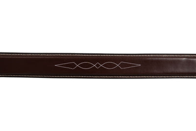 Huntley Equestrian Fancy Stitched Square Raised Noseband, 1 3/8 " wide
