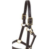Huntley Equestrian Sedgwick Premium Leather Triple Stitched Halter with Snap - Huntley Equestrian