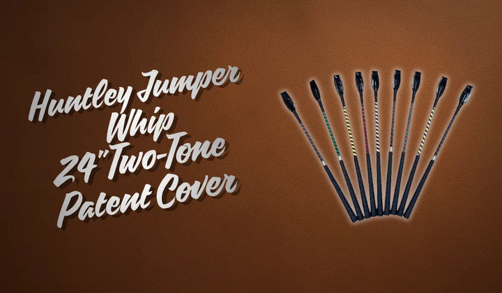 Huntley Jumper Whip – 24" Two-Tone Patent Cover