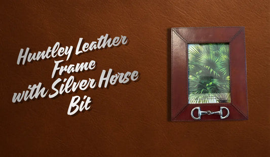 Huntley-Leather-Frame-with-Silver-Horse-Bit-A-Classic-Equestrian-Decor-Piece-That-Elevates-Every-Space Huntley Equestrian