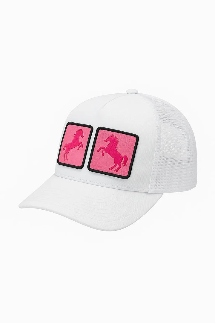 Baseball Hat with Patches Huntley Equestrian