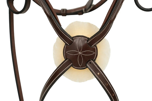 Huntley Equestrian Sedgwick Leather Padded Monocrown Figure 8 Bridle Huntley Equestrian