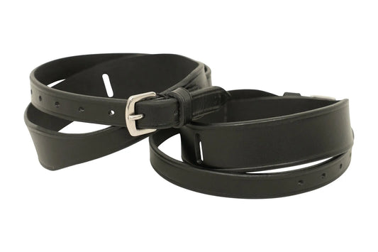 Huntley Equestrian Children's Black Leather Jodhpur Garter Straps Huntley Equestrian
