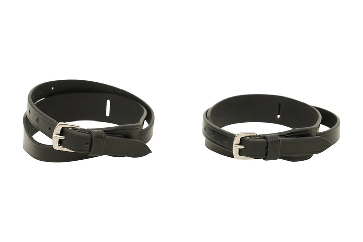 Huntley Equestrian Children's Black Leather Jodhpur Garter Straps Huntley Equestrian