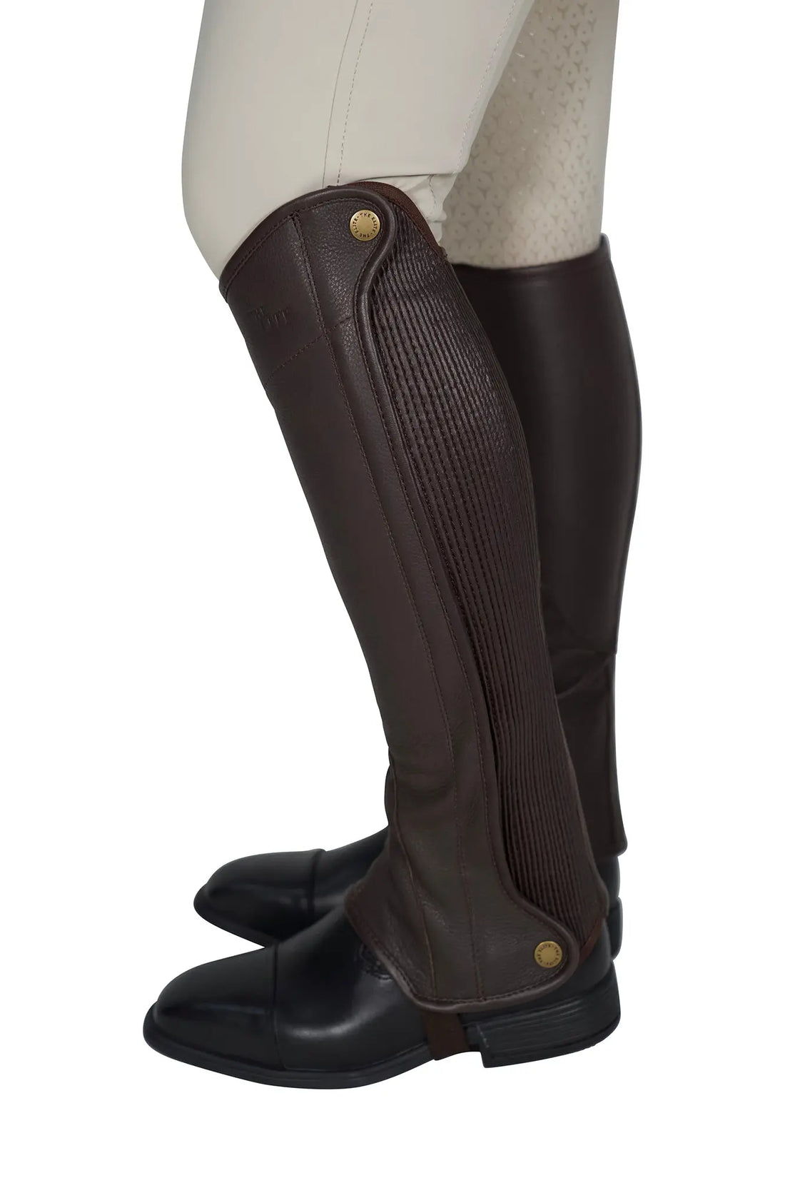 Grand Prix Elite Leather Half Chaps Huntley Equestrian