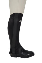 Grand Prix Full Italian Leather Half CHaps, Black Grand Prix