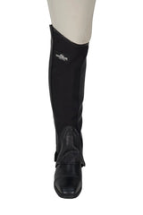 Grand Prix Full Italian Leather Half CHaps, Black Grand Prix