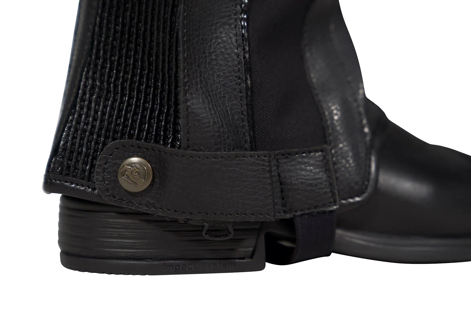 Grand Prix Full Italian Leather Half CHaps, Black Grand Prix