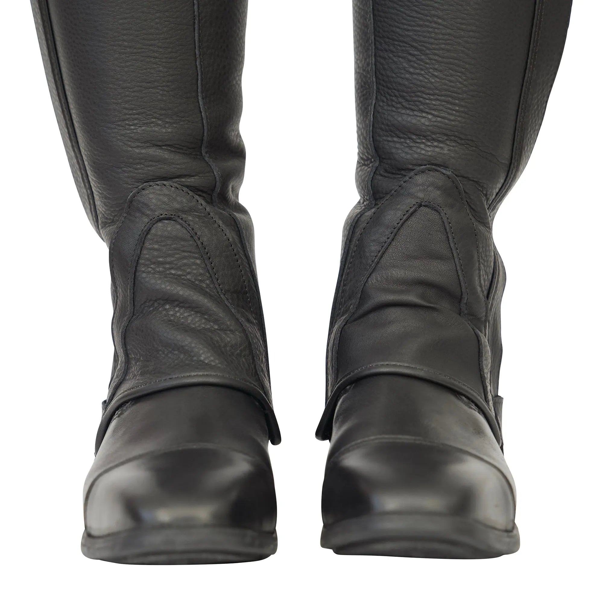 Grand Prix LC Italian Full Leather Half Chaps, Black Grand Prix